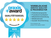 Auszeichnung Praxis Plus Award 2025 – 5 Sterne